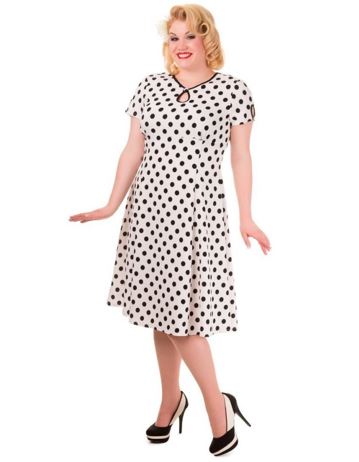 Plus Size Banned Wonderwall Poka Dot Vintage Retro Dress