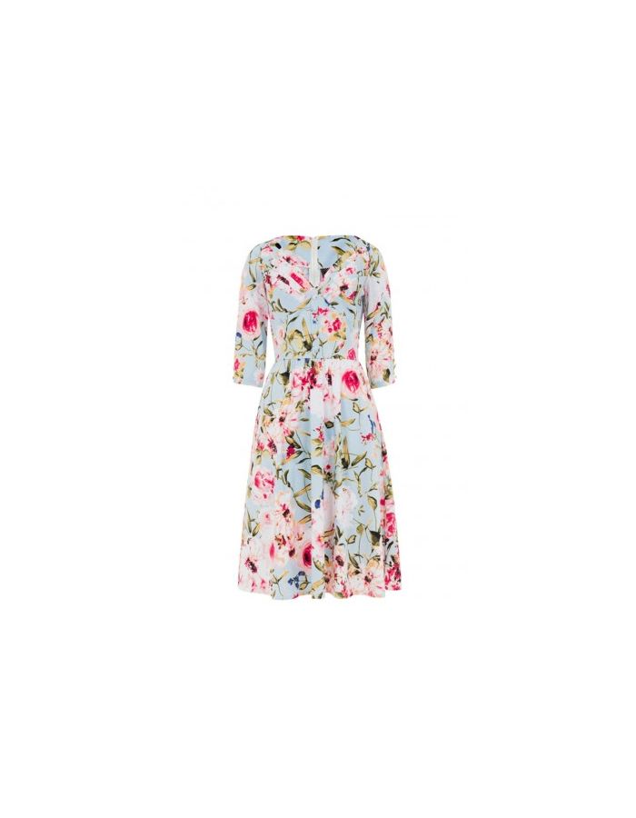 Voodoo Vixen Rose Floral Flowers Vintage Retro Dress