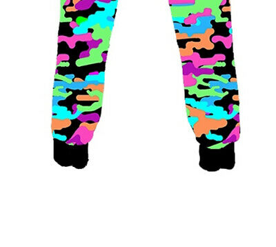 Unisex Multi Funky Camouflage Fleece Printed Sweatpants Jogging Bottom
