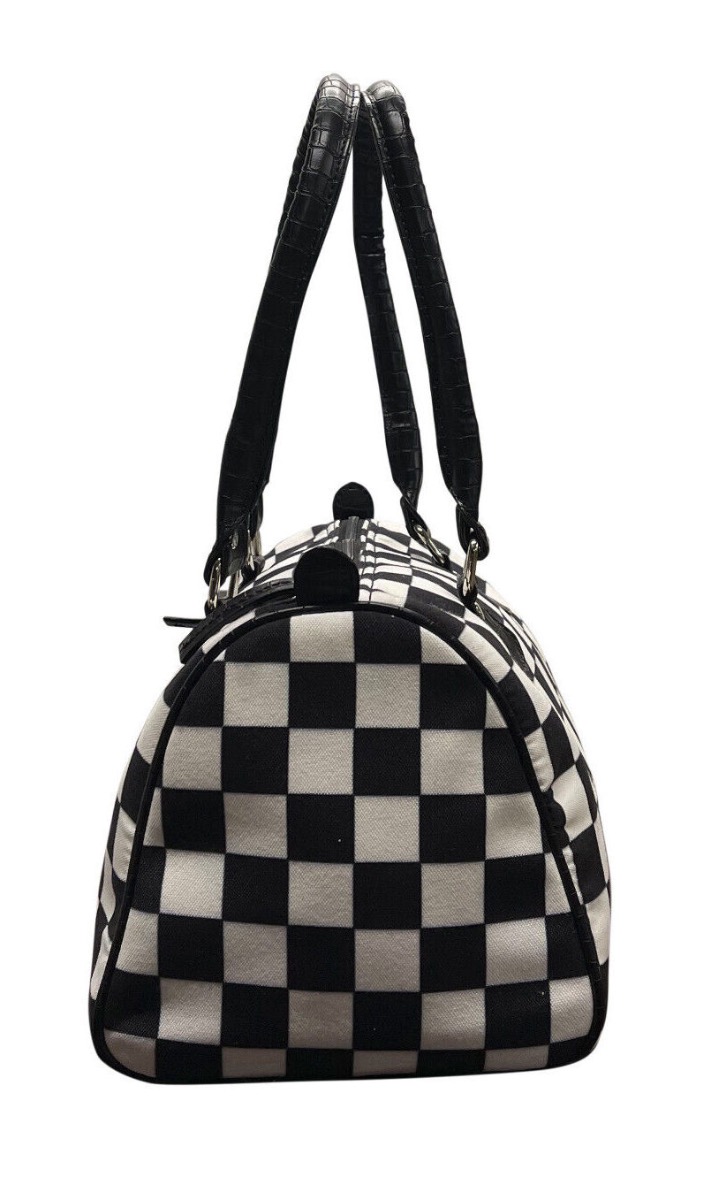 Check Mate! Checker Chess Mono Checker Board Mini Bowling Bowl Bag