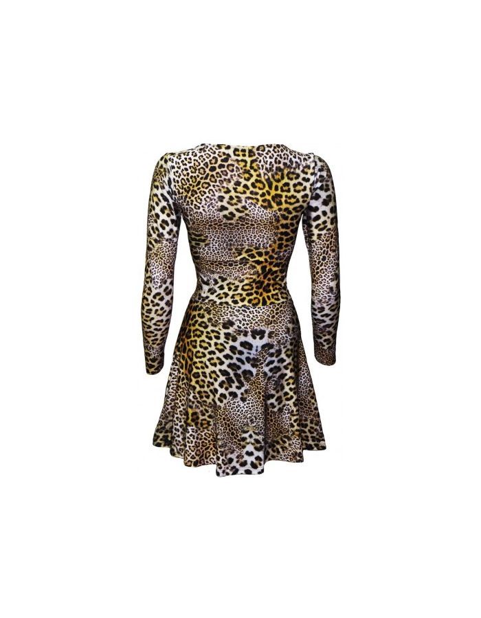 Classic Original Leopard Cheetah Animal Skin Print Fit & Flared Long