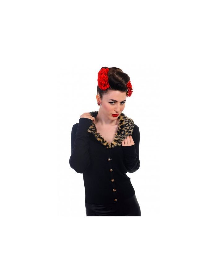 Cardigan Psychobilly Léopard Et Crânes - Taille 38, Neuf Avec étiquettes, Style Rockabilly Punk