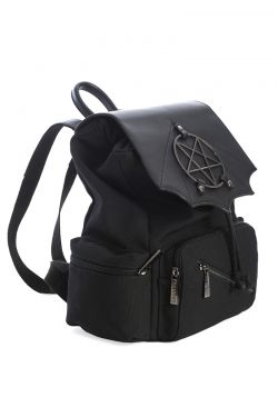Banned Gothic Moloch Pentagram Backpack