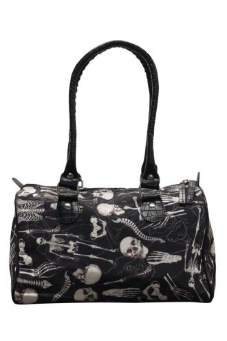 Gothic Skeletons Skulls Anatomy Bones Ribcage Heart Mini Bowling Bowl Bag