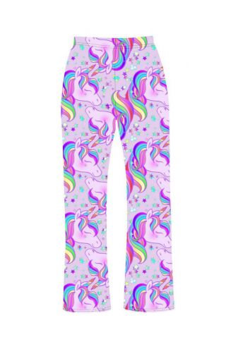 Multi Rainbow Unicorn Stars Printed Loungewear Sleepwear Pyjama Bottoms Pants