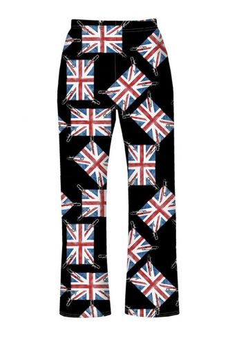 UK British Flag Union Jack Printed Loungewear Sleepwear Pyjamas Bottoms Pants