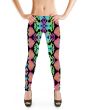 Multi Colour Snake Skin Reptile Design Printed Leggings