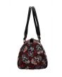 Floral Red Roses Sugar Skull Vintage Stud Mini Bowling Rockabilly Bowl Bag
