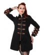 Black & Copper Victorian Steampunk Style Buckles Jacket