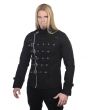Black Metal Cuff Bondage Style Mens Jacket