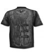 Spiral Goth Wrap Victorian Biker Allover T-Shirt Top Tee