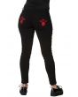 Banned Gothic Sugar Skull Roses Cross Rockabilly Trousers