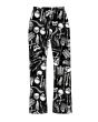 Gothic Skeletons Skulls Anatomy Bones Ribcage Heart Printed Loungewear Sleepwear Pyjama Bottoms Pants