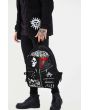 Anarchy Skull Studded Tartan Leopard Punk Backpack Bag