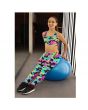 Multi Funky Camouflage Printed Sleeveless Crop Top Leggings Coord Set