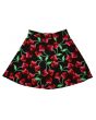 Cute Gothic Cherry Skulls Skater Skirt