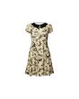 Vintage, Bats, Skulls, Owl, Spider, Spooky Cat, Steampunk Bat Collar Skater Dress