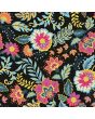 Decorative Blossom Floral Leaves Flowers Retro Swing Rockabilly Printed Stretch Spandex Polyester Fabric Stunning Sewing Dressmaking Festival Apparel