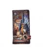 Designer Kitty Cat Purrlock Holmes Spirit Board Skull Gothic Fantasy 18.5cm Embossed Purse Wallet