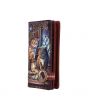 Designer Kitty Cat Purrlock Holmes Spirit Board Skull Gothic Fantasy 18.5cm Embossed Purse Wallet