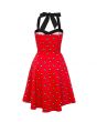 50s Style Red 8 Ball Rockabilly Prom Party Dress