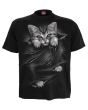 Spiral Vicious Kitty Gothic Printed Crew Tshirt Tee