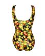 Retro Colourful Summer Flowers Wild Meadow Floral Print Swimsuit Bodysuit