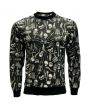 Gothic Skeletons Anatomy Ribcage Heart Printed Crew Neck Sweatshirt Jumper