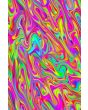 Groovy Psychedelic Brightful Marble Swirls Geometric Pattern Stretch Spandex Polyester Fabric Stunning Sewing Dressmaking Festival Apparel