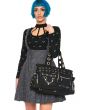 Gothic Eyelets Handcuffs Chain Urban Shoulder Handbag