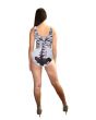 Love Them Bones! Skeleton Print Swimsuit Bodysuit Leotard
