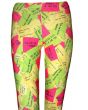 New Ladies Funky Sticky Notepad Design Printed Leggings
