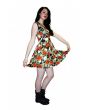 Heart Roses, Skulls & Anchors Rockabilly Alternative Sleeveless Gathering Dress