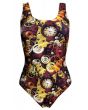 Traditional Steampunk Machine Mechanical Cogs Clocks All Over Print Swimsuit Bodysuit Costume