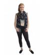 Women's Sheer Viccan Cross Print Silky Long Scarf