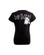 Unique Gothic Ladies Black Zombie Bunny Rabbit 'I Don't Do Cute' Fitted T-Shirt Top