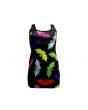 Multi Colour Bats Print Long Vest Tank Top
