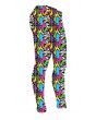 Girls Zig Zag Waves Geometric Abstract Trippy Digital Printed Leggings