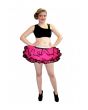 Neon UV Pink Bustle Frill Lilly Trim Tutu Skirt