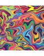 Psychedelic Holographic Galaxy Marble Swirls Geometric Pattern Stretch Spandex Polyester Fabric Stunning Sewing Dressmaking Festival Apparel