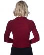 Classic Rochelle Rib Collar Retro Vintage Knitted Cardigan