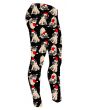 Girl's Cute Santa Christmas Pug Puppies Pattern Pets Lover Animal Printed Leggings
