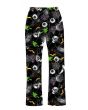 Spooky Halloween Skulls Ghosts Eyeballs Spiders Printed Loungewear Sleepwear Pyjama Bottoms