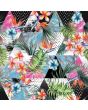 Tropical Floral Palm Leaves Triangle Geometric Polka Dot Marble Lycra Print Stretch Spandex Fabric Sewing Vintage Retro Apparel