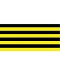 Yellow Black Bee Stripes 1 Inch Vertical Stripe Pattern Stretch Spandex Polyester Fabric Stunning Sewing Dressmaking Festival Apparel Costume