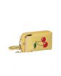 Yellow Cherry Pie Ladies Cross Body Phone Case Pouch Mobile Bag