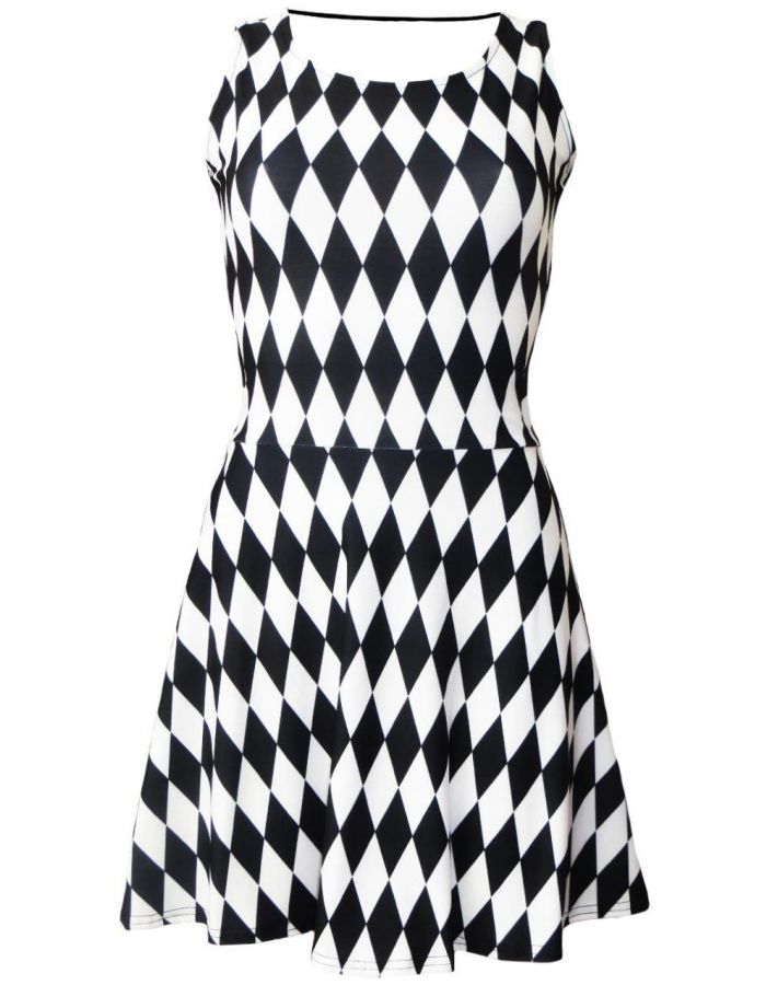 Black and white diamond dress Clearance
