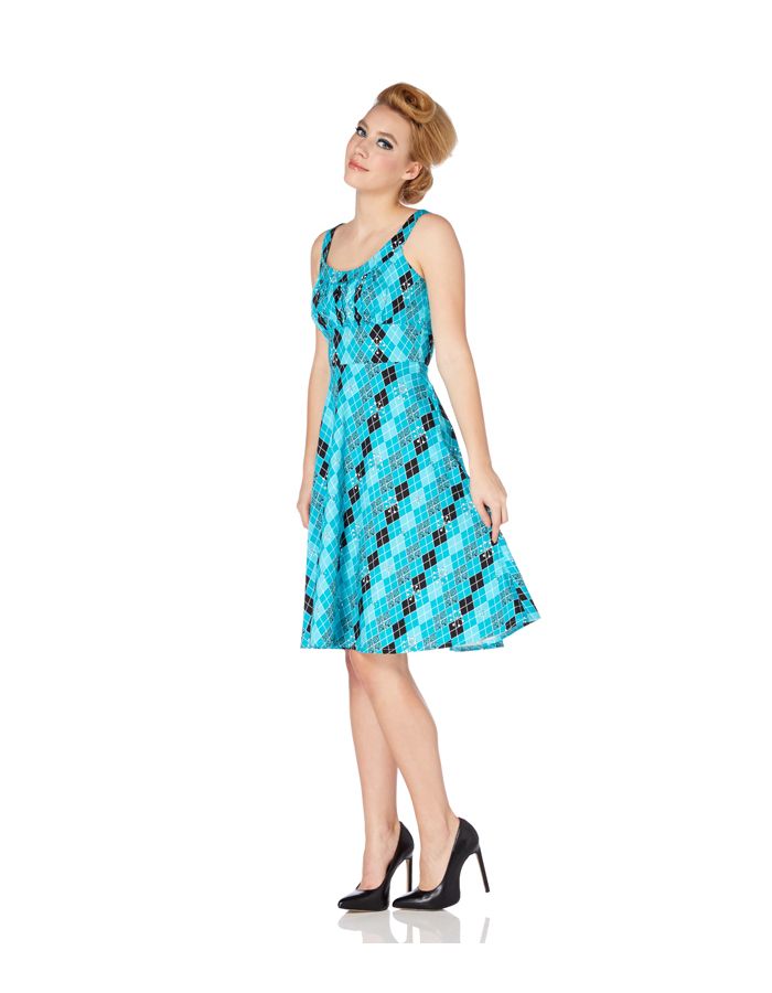 Voodoo Vixen Harlequin Pattern 60s 