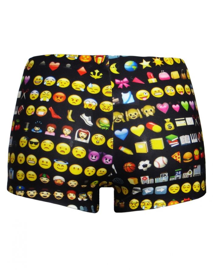 Emoties Emoticons Emoji Smiley Faces Printed Shorts Hot Pants