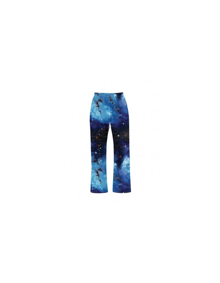 Blue Galaxy Planets Cosmos Space Printed Loungewear Sleepwear Pyjama Bottoms